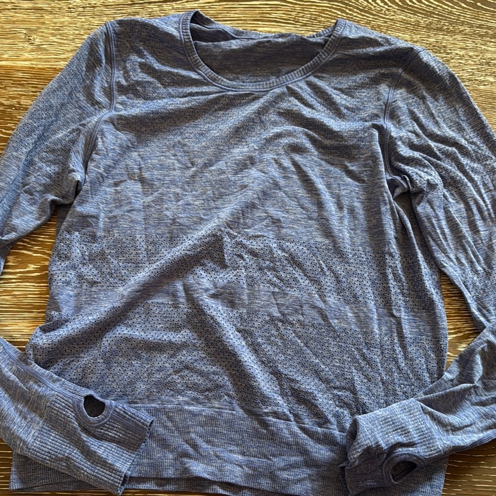 Lululemon Blue Long Sleeve Top